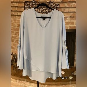 Karen Kane Sky Blue High Low Tunic